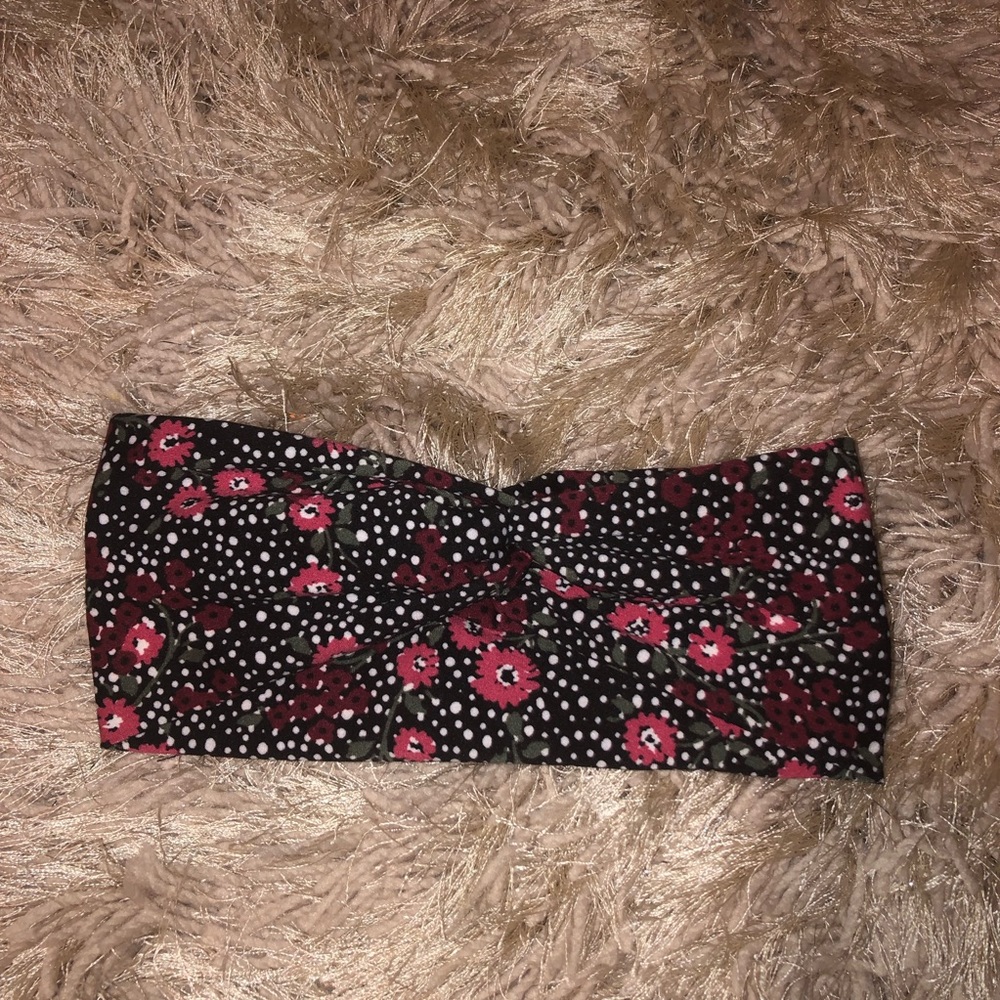 COPY - Black flower twist headband